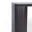 Armoire de salle de bain murale noire avec miroir, 2 portes en miroir et tablette ouverte, armoire de rangement en métal de style campagnard avec compartiment ouvert pour meuble-lavabo, toilette et évier