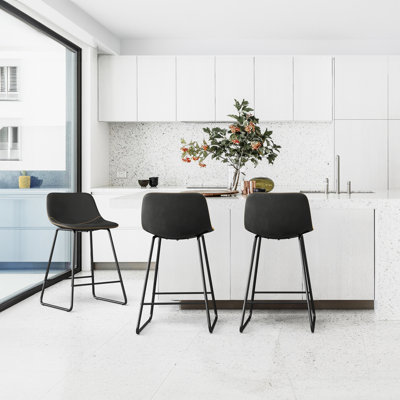 Ratzlaff Upholstered Counter Stool
