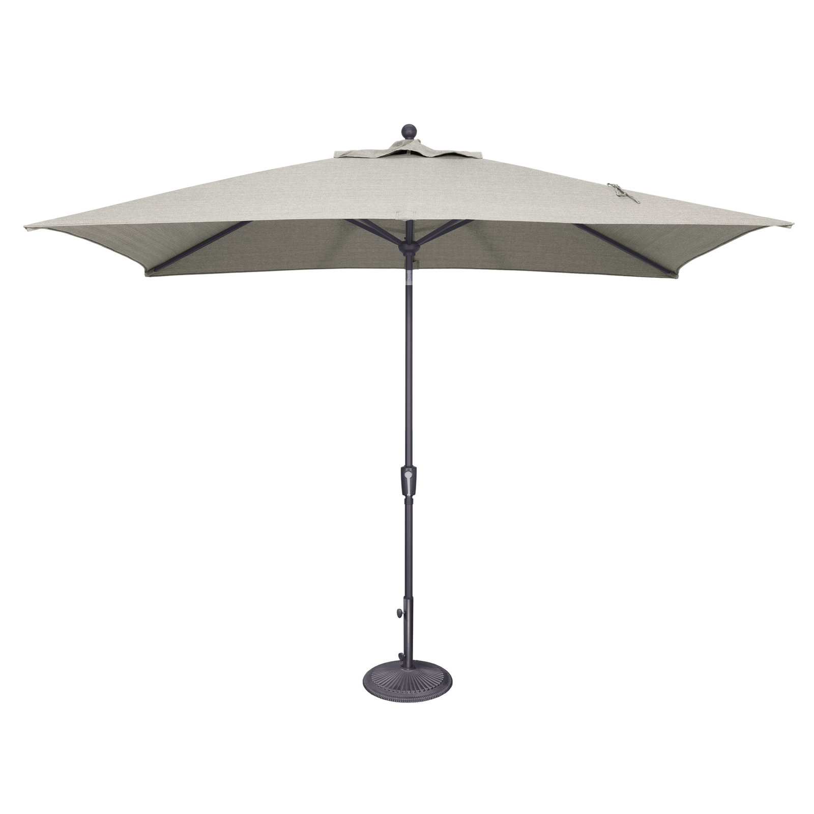 Launceston 78'' Outdoor Umbrella, Anthracite, Silver Sunbrella Acrylic