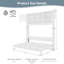 Grand lit escamotable mural avec rangement et rayures en losange - Lit pliable peu encombrant avec système de levage hydraulique, capacité de 600 lb, fabrication moderne en bois de pin / panneau de fibres à densité moyenne