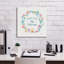 Toile épique Graffiti «Happy Baby 7» par Farida Zaman, 18 po x 18 po-1035771614