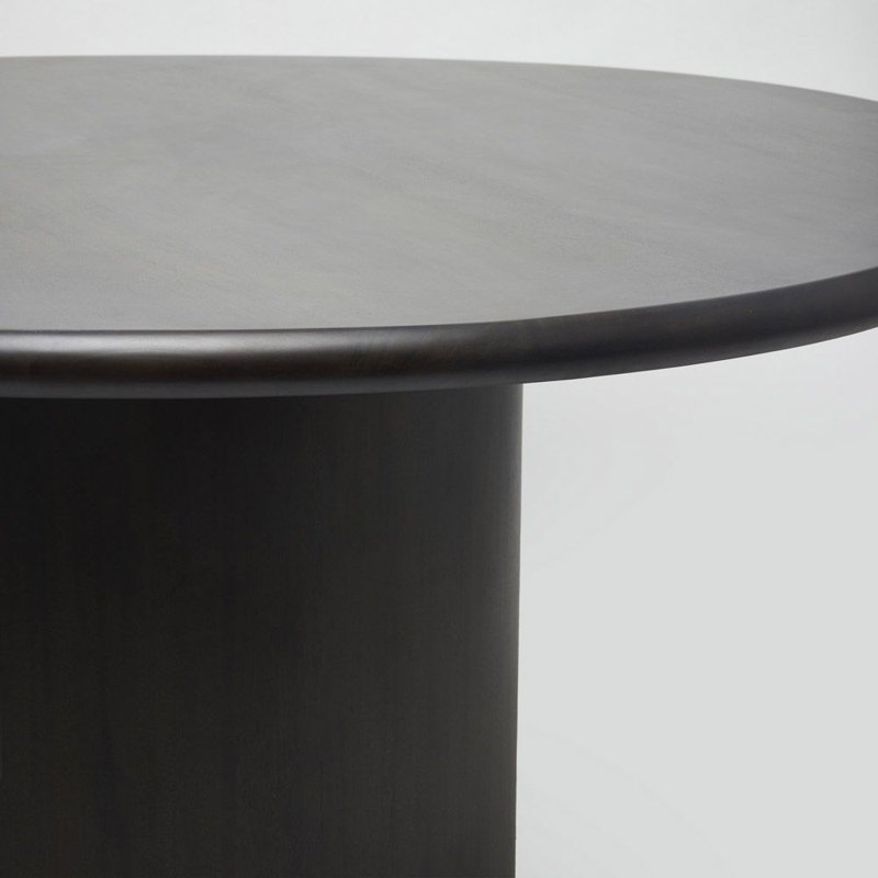 Tinsley Mahogany Round Solid Wood Top with Solid Wood Base Dining Table