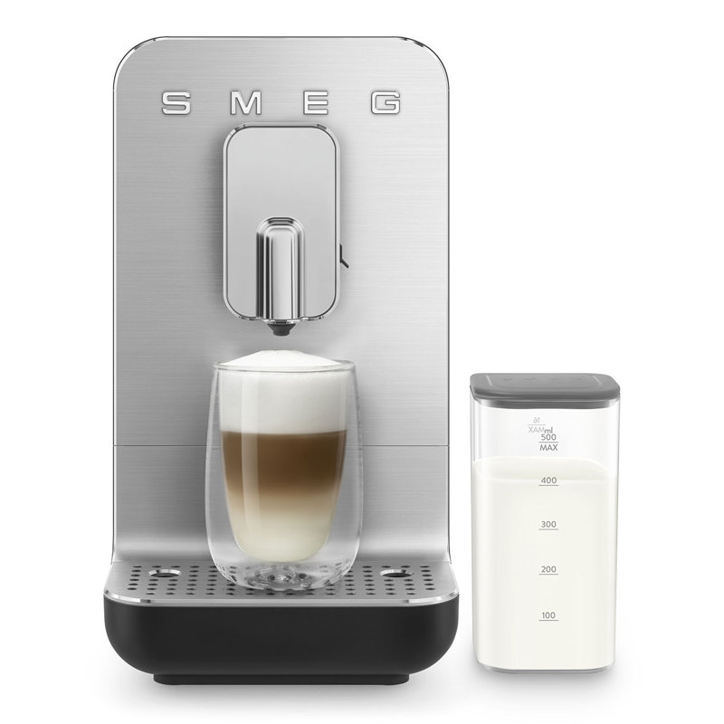 Smeg Fully Automatic Espresso Maker W External Milk Container, Matte Black