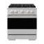 Zline Autograph 30 in. Marino Gas DuoPro Range in Steel Accents-609672702-609672703