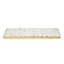 Plateau de service en marbre Edica Marquise Gold Raw Edge