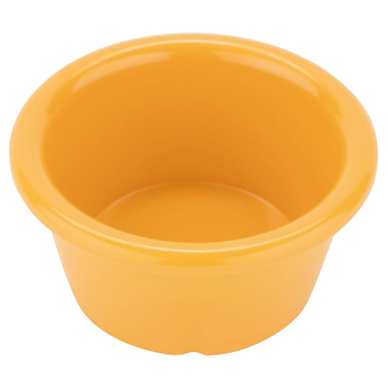 G.E.T. Melamine 12 Piece Ramekin / Soufflé Dish Bakeware Set, Yellow