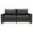 Simili cuir brun foncé