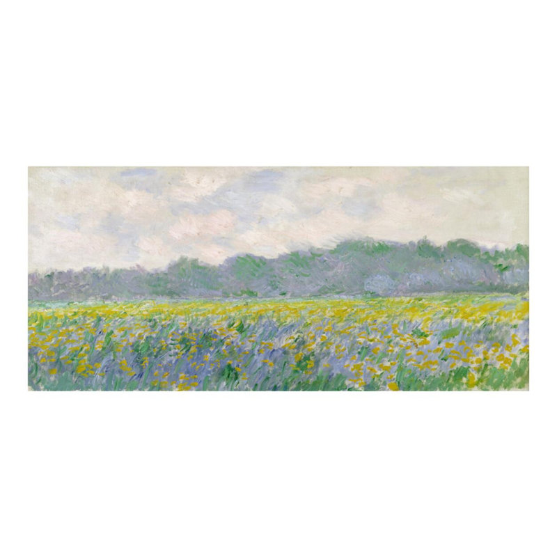 Champ d'iris jaunes à Giverny par Claude Monet - Estampe numérique, H 16 po x l 20 po