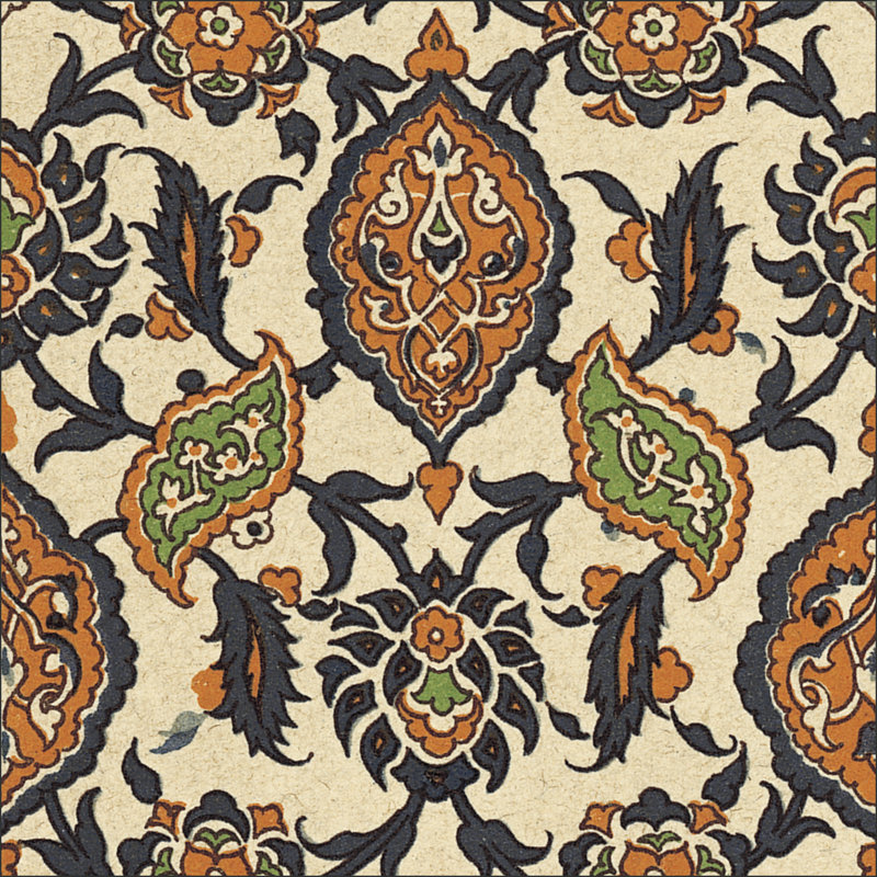 Persian Tile VI - Wrapped Canvas Painting, 76cm H x 76cm W x 3.8cm D