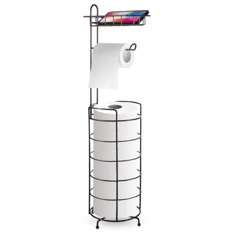Porte-papier hygiénique, porte-papier hygiénique, support autoportant avec tablette supérieure