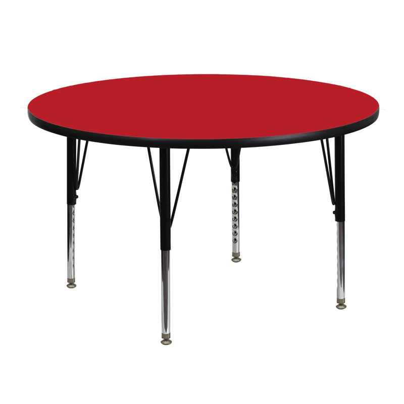 Table d'activité 42 po Goddard, Rouge, H 30,25 po x l 48 po x P 48 po