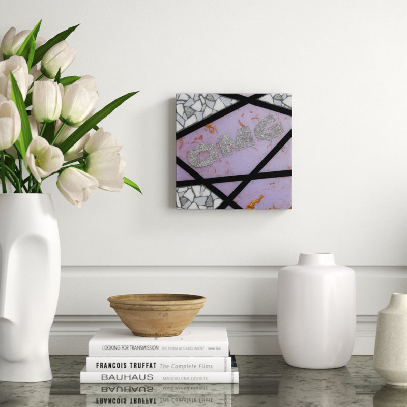 Omg-Purple Painting by Eddie Bruckner