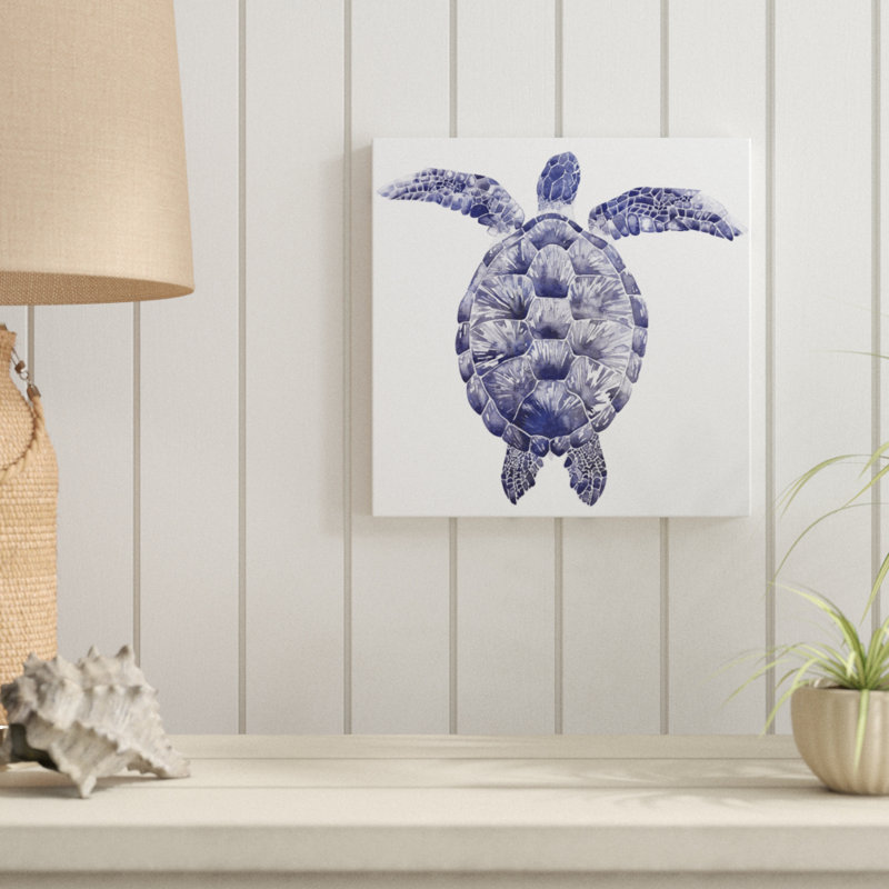 Marine Turtle I by Grace Popp - Wrapped Canvas Painting, 30cm H x 30cm W