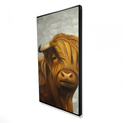 Highland cattle - 24"x48" Framed canvas