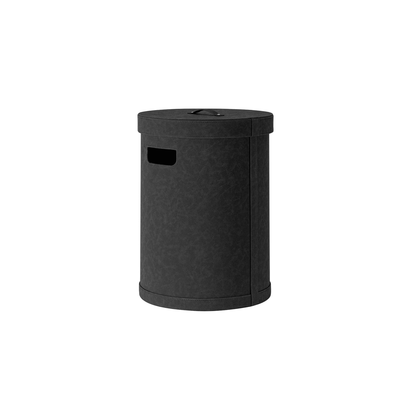SAHLA Leather / Faux Leather Storage Bin, 52.8, Black