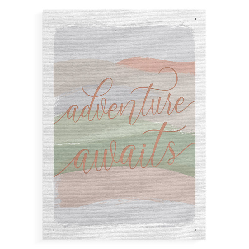 «Adventure Awaits» - Impression sur toile seulement - NON-CADRE, H 18 po x l 12 po