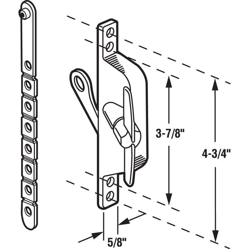 Opérateur à persiennes en aluminium Prime-Line (paquet unique)
