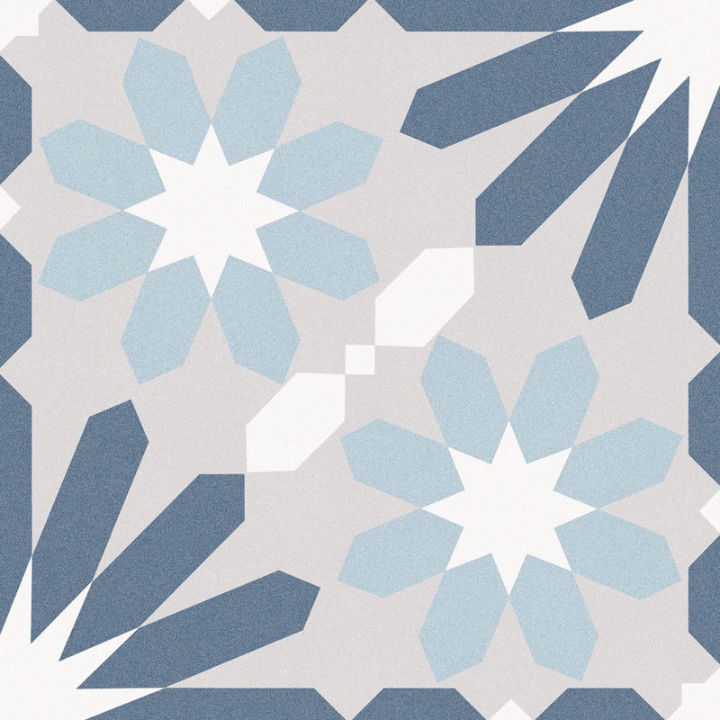 Venice 10" x 10" Porcelain Patterned Spanish/Moroccan Wall & Floor Tile