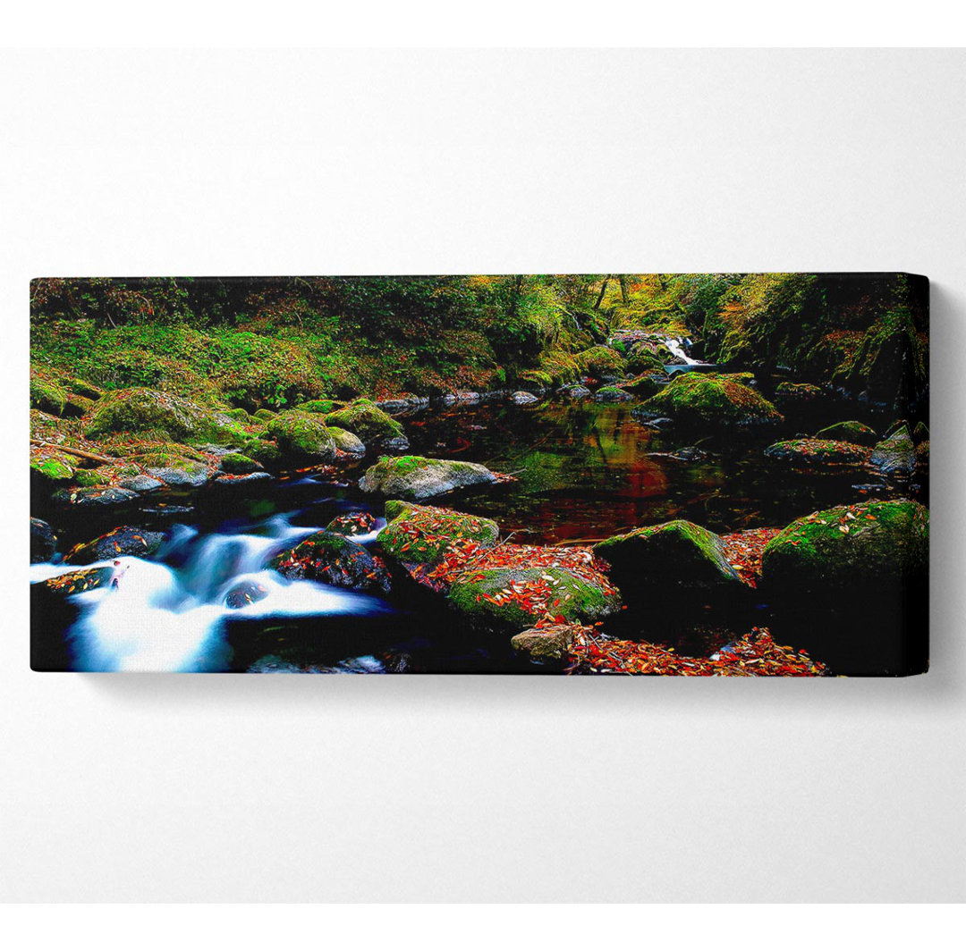 Autumn Forest River - Kunstdrucke auf Leinwand - Wrapped Canvas