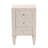 Baxton Studio Leyna Modern Beige Faux Shagreen 3-Drawer End Table