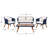 4 Piece Sofa Seating Group with Cushions-1162225756