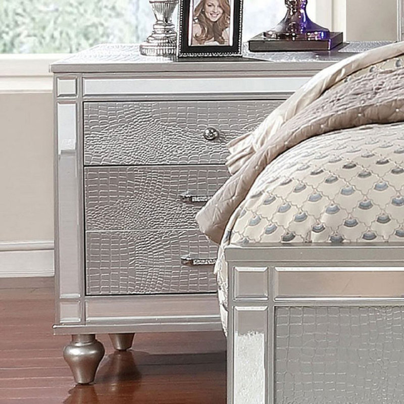 2 Drawers Drawer With Mirror Trim