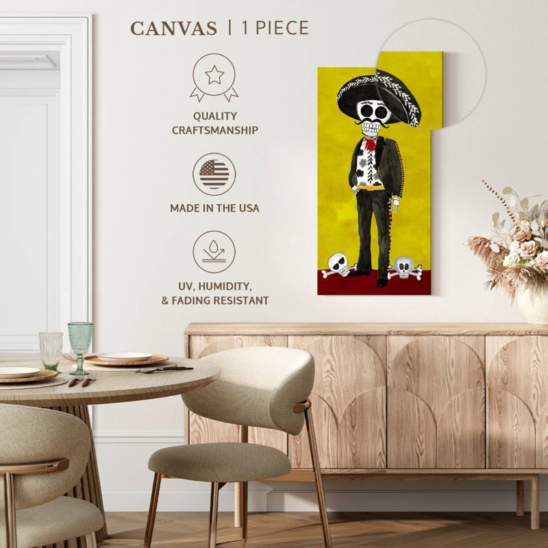 Day Of The Dead Vertical I, 30" H x 15" W