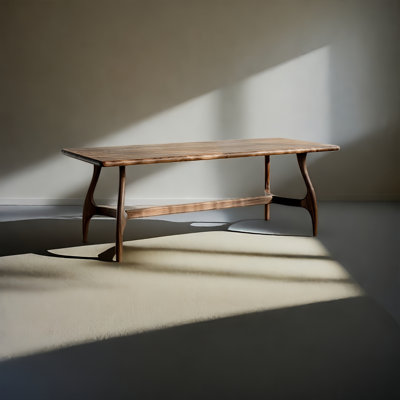 Modern Rectangular Solid Wood Dining Table