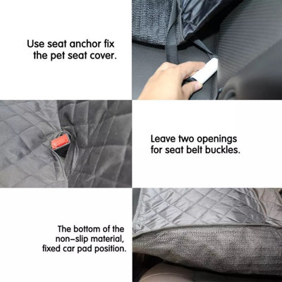Housse de siège pour chien 600D robuste, hamac pour siège anti-égratignures 100% imperméable pour animaux de compagnie, protection de siège souple et durable pour voitures, camions et VUS