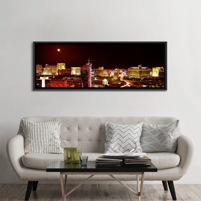 «City Lit up at Night, Las Vegas, Nevada», reproduction de photo sur toile