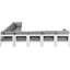 Canapé modulaire d'extérieur de 150 po avec coussins Dafina-61209640-61209641