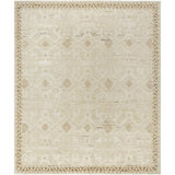 Agora Hand Knotted Wool Ikat Area Rug in Ivory