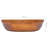 VidaXL Brown Solid Wood Circular Bathroom Sink