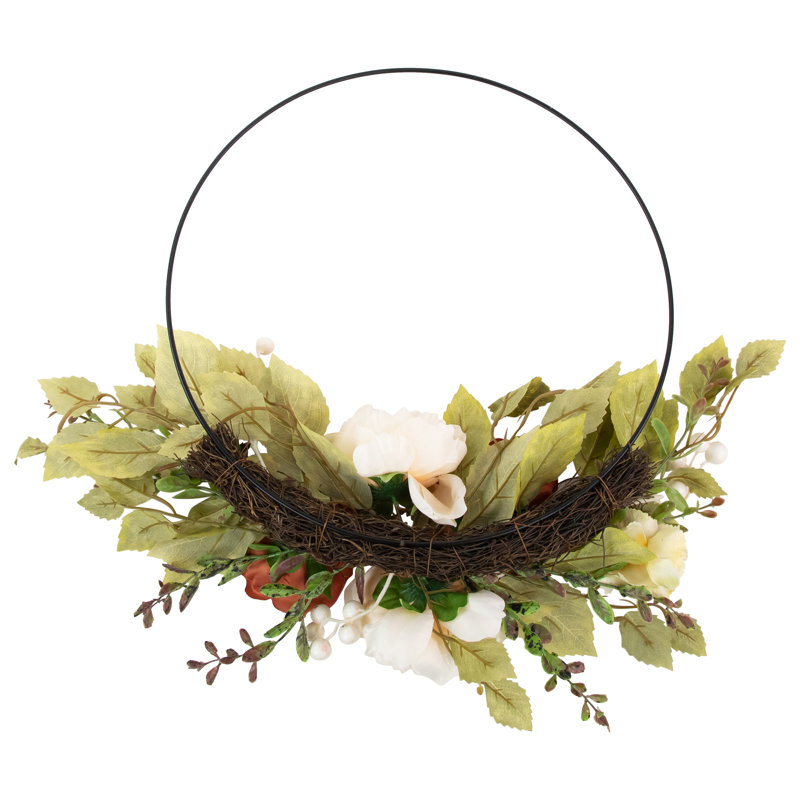 Autumn Harvest 22" Artificial Floral Fall Foliage Wreath