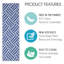 Tapis de marche intérieur antidérapant 9 po x 28 po Sisal Design - 70% coton-52287826