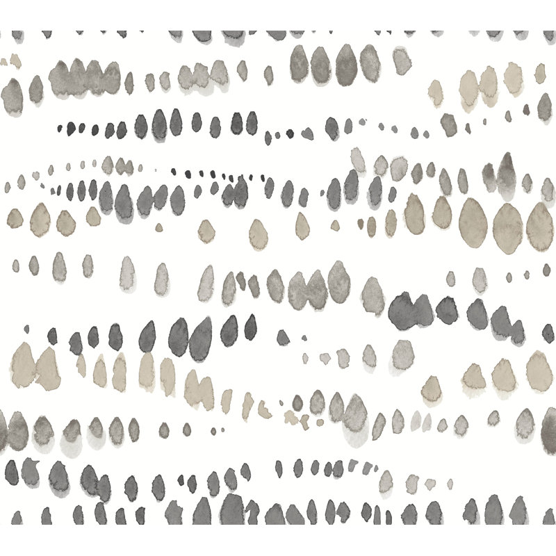 Papier peint Dewdrops, Noir