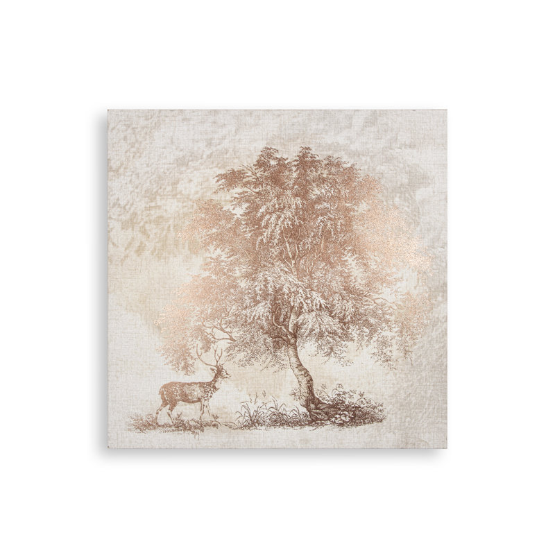 Art for the Home Enchanted Woodland Metallic Printed Canvas