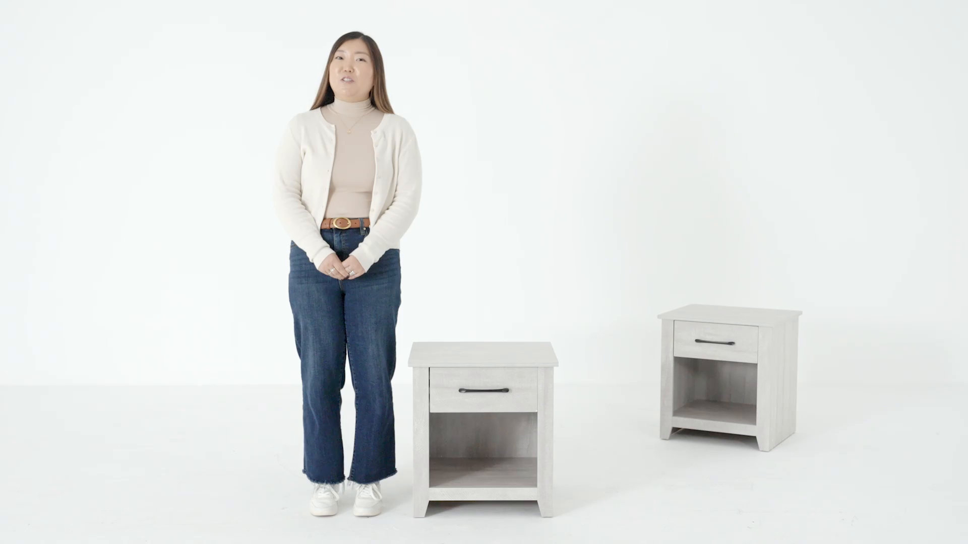 Walter 1 Drawer Nightstand (Set of 2)