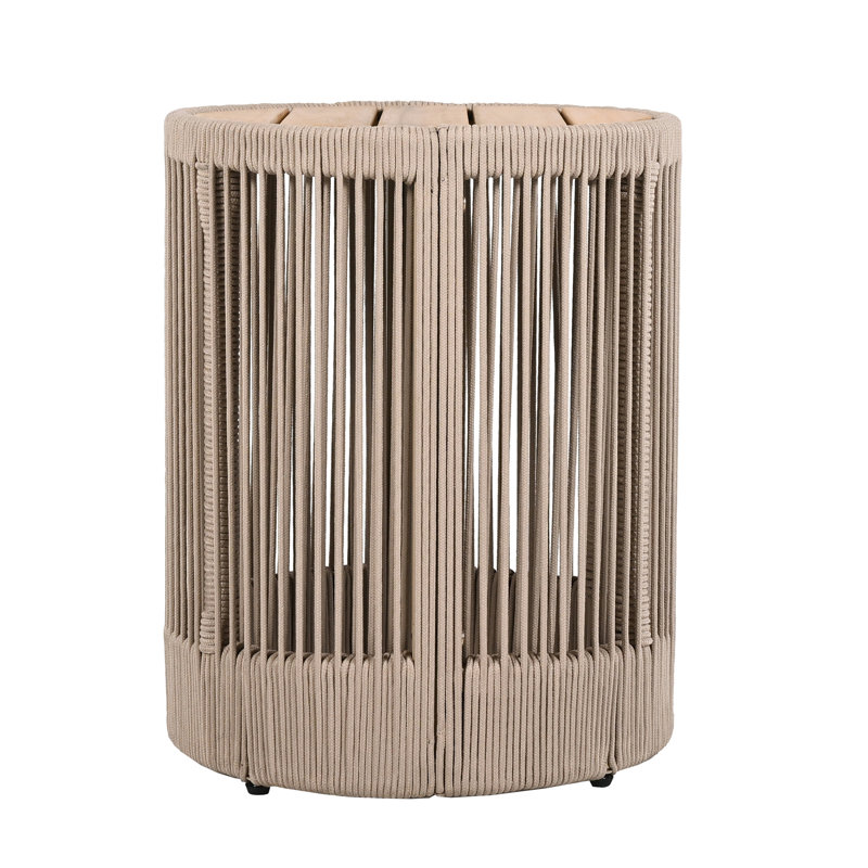 Table d'appoint Rope, Teak/Beige