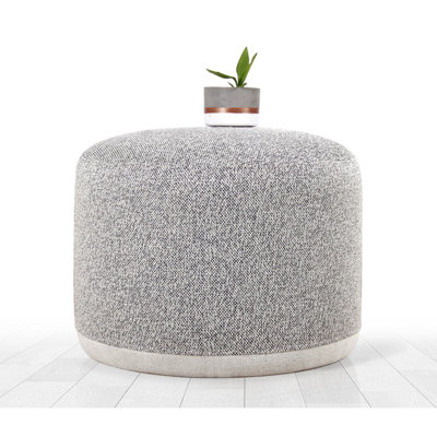 Isenia 20.1" Wide Round Pouf Ottoman by East Urban Home