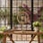 Jenyl Candle Holder, Elegant Round Frame, Gray-Copper Glass, 21 Inch-123774346