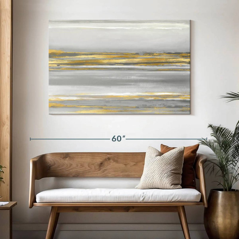 Subtle Reflections With Grey, 32" H x 48" W