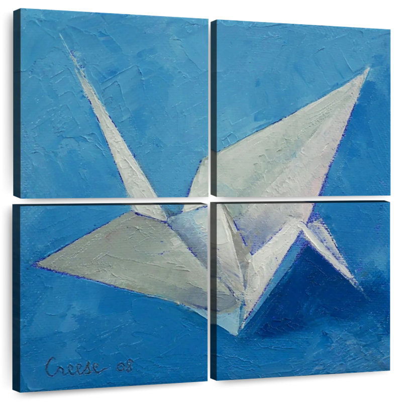 Ashelle Origami Crane, 18" H x 18" W