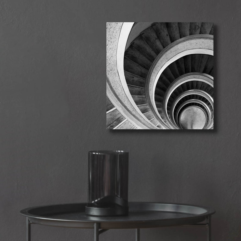 "Escalier en colimaçon no. 6" par PhotoINC Studio, H 12 po x l 12 po x P 0,13 po
