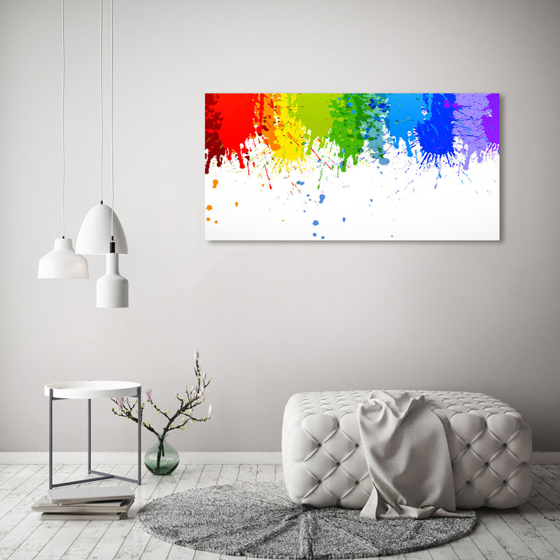 Rainbow Spots - Wrapped Canvas Print