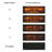 Ultra Thin 23 Inch Electric Fireplace Insert, Realistic Flame, Remote Control, Timer, Overheat , 1400W Heat, 5000 /H, 11 Temp Settings, 4 Adjustable Brightness, For 2000 - 2020 Furnitures Log & Suits