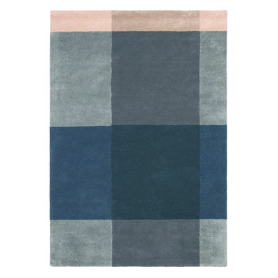 Area Rug in Gray/Blue/Pink