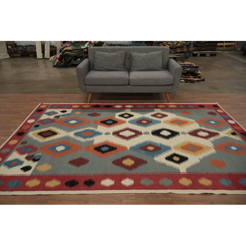 Tapis kilim en laine Modern Artistic