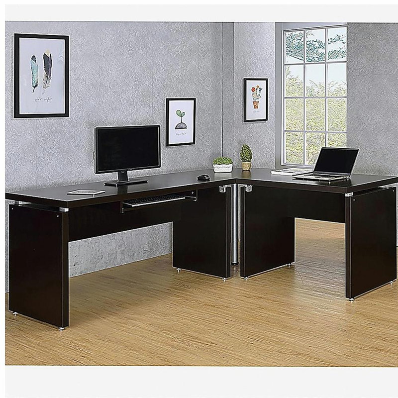 Bureau d'ordinateur en L 83 pouces Ulloa Cappuccino