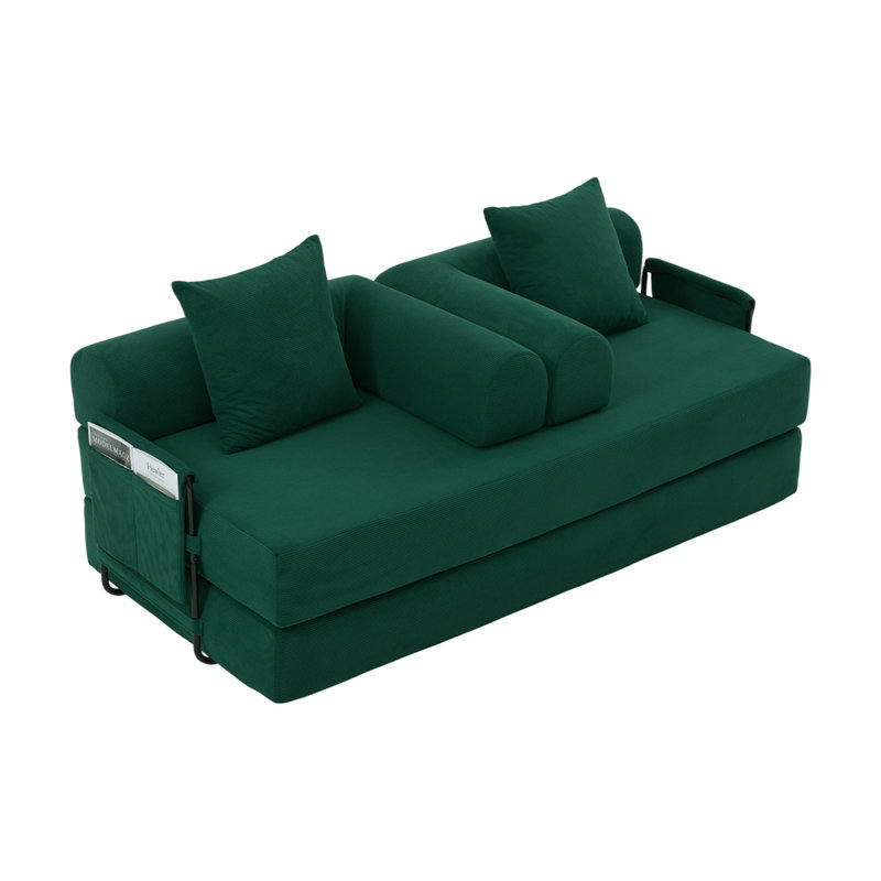 Canapé pliable et compressible, doté d'une structure en métal robuste, il vous permet de créer librement un espace de loisirs personnalisé. Une combinaison de métal moderne et de tissu pour les petits espaces